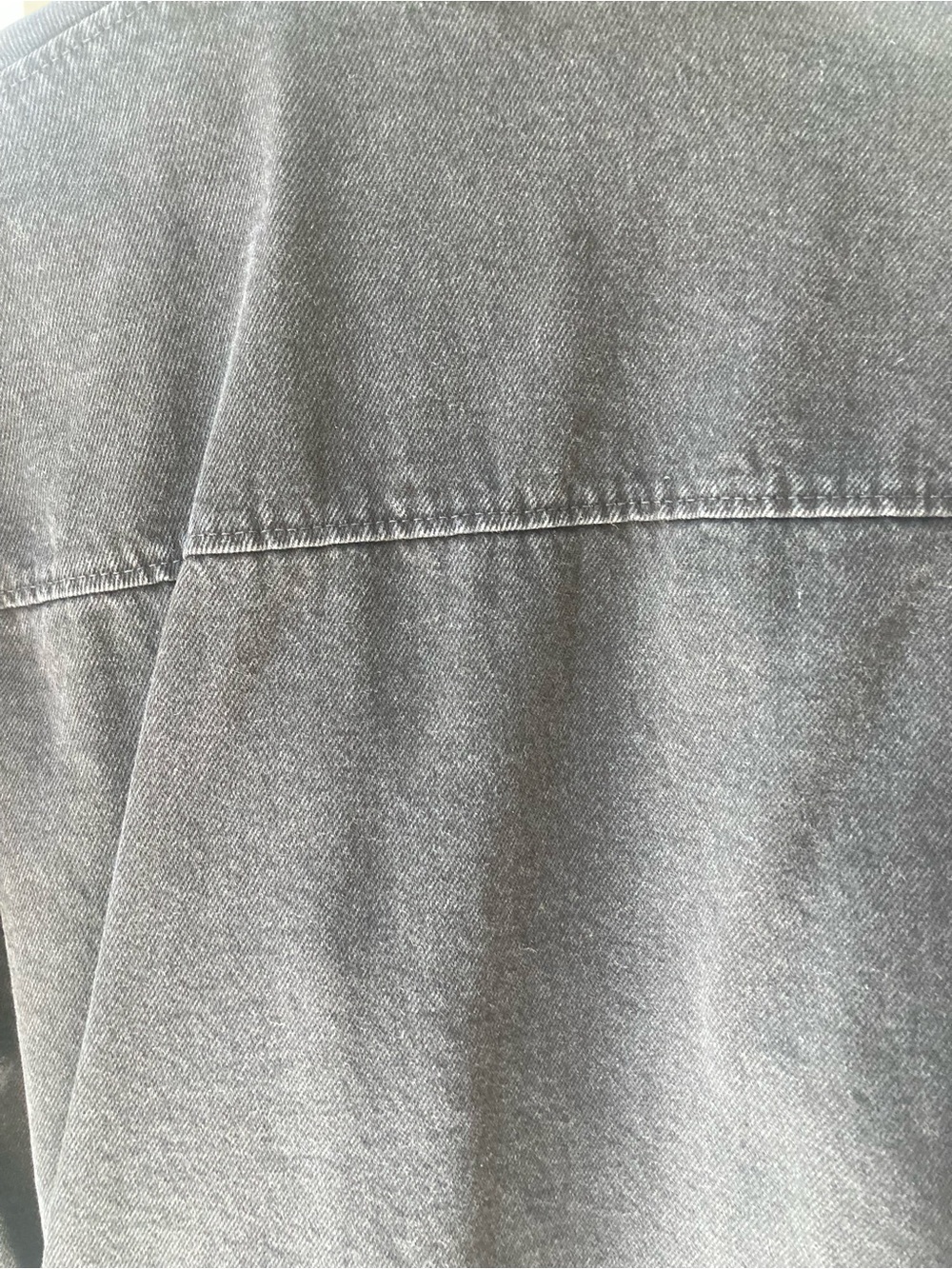 H&M | Black Oversized Denim Chore Jacket - Picture 7 of 8